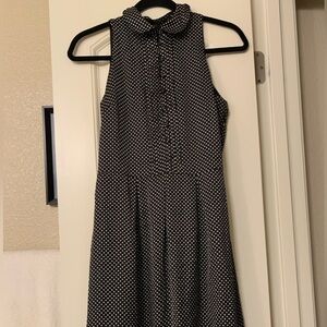 The Limited Polka Dot Black and White Dress size 4 fully lined and lightweight